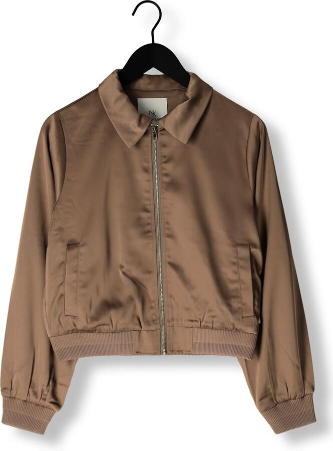 NUKUS Dames Jassen Luna Bomber Taupe