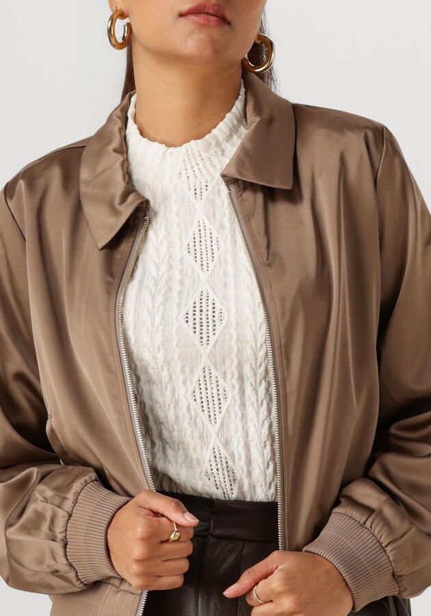 NUKUS Dames Jassen Luna Bomber Taupe - Foto 3
