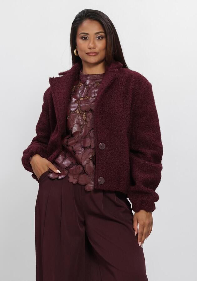 NUKUS Dames Jassen Madelin Jacket Boucle Bordeaux