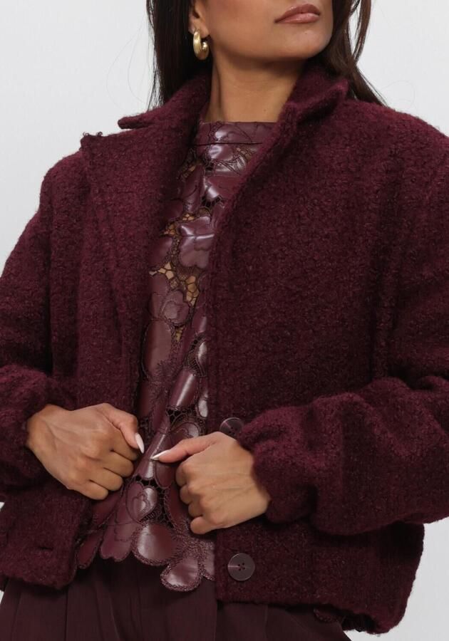 NUKUS Dames Jassen Madelin Jacket Boucle Bordeaux - Foto 4