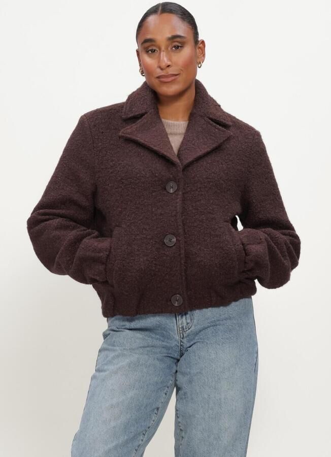 NUKUS Dames Jassen Madelin Jacket Boucle Bruin
