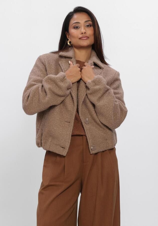 NUKUS Dames Jassen Madelin Jacket Boucle Camel