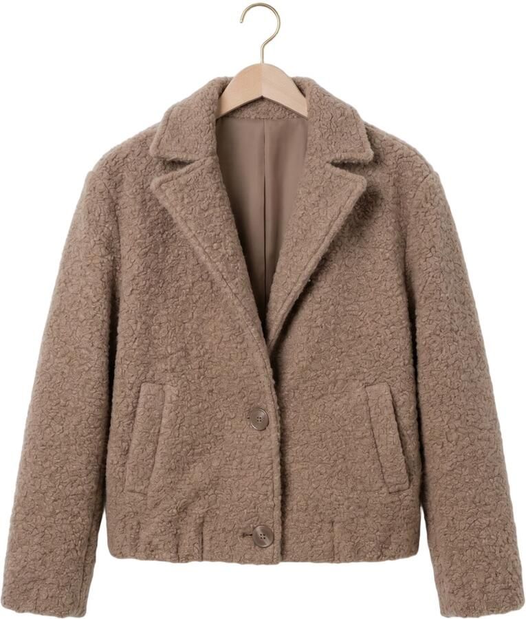 NUKUS Dames Jassen Madelin Jacket Boucle Camel - Foto 2