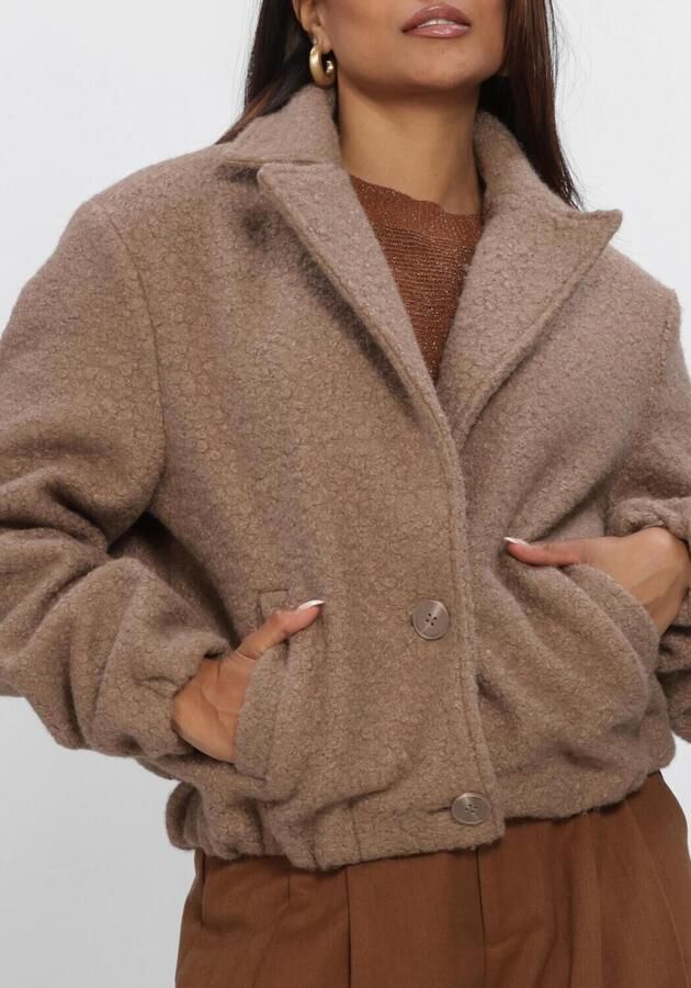 NUKUS Dames Jassen Madelin Jacket Boucle Camel - Foto 4