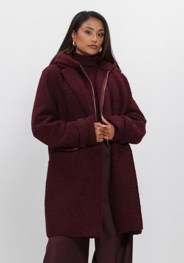 NUKUS Dames Jassen Mirthe Coat Boucle Bordeaux