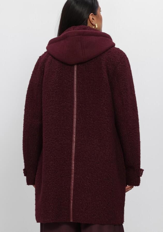 NUKUS Dames Jassen Mirthe Coat Boucle Bordeaux - Foto 3