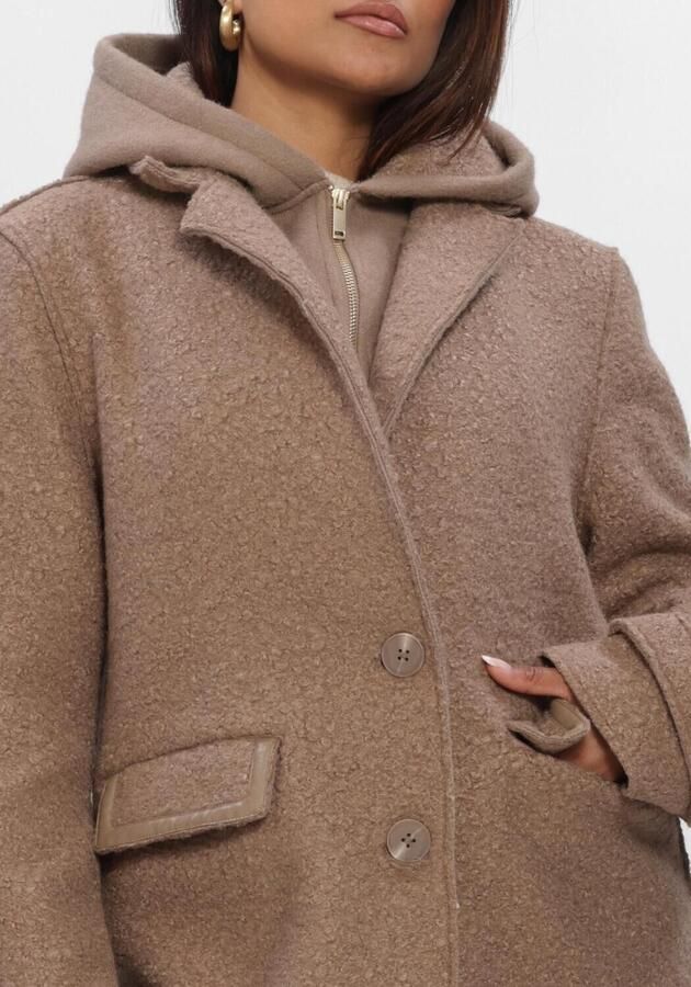 NUKUS Dames Jassen Mirthe Coat Boucle Camel - Foto 3