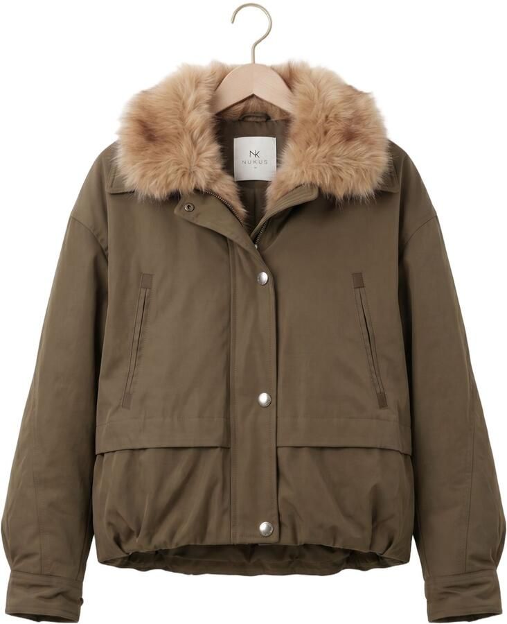 NUKUS Dames Jassen Paula Jacket Khaki - Foto 2