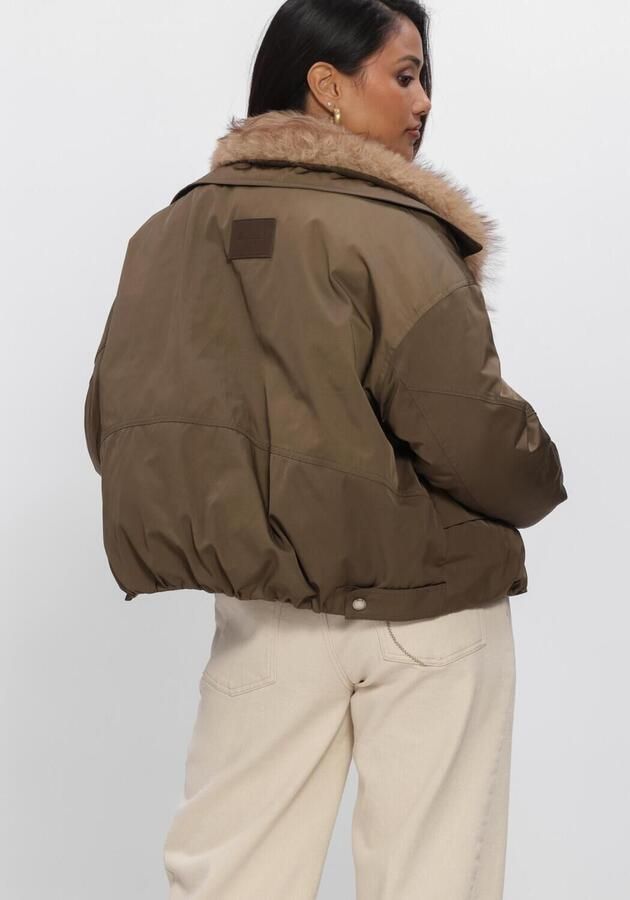 NUKUS Dames Jassen Paula Jacket Khaki - Foto 3