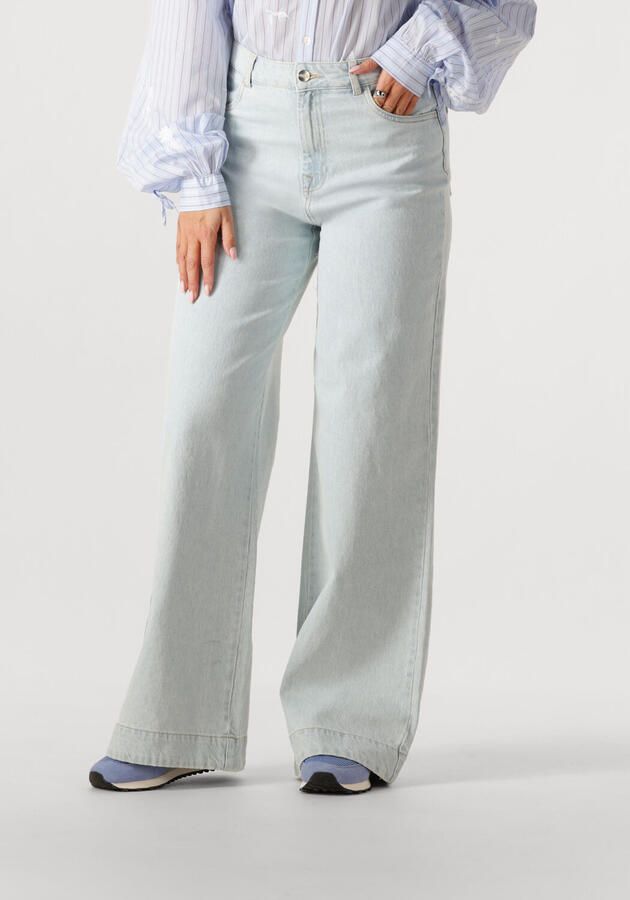 NUKUS Dames Jeans Abby Pants Denim Strass Lichtblauw