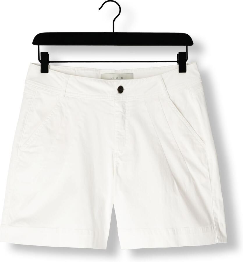NUKUS Dames Broeken Tanya Short Gebroken Wit