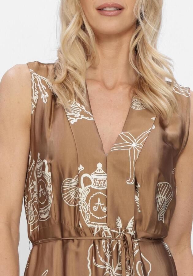 NUKUS Dames Jurken Violet Dress Print Bruin - Foto 3