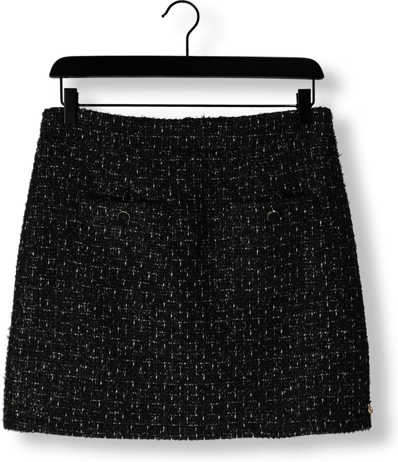 Nukus Zwarte Lurex Rok voor Vrouwen Black Dames