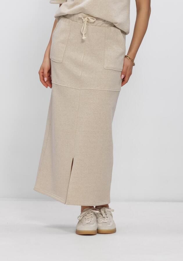 NUKUS Dames Rokken Maartje Skirt Lurex Beige