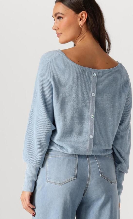 NUKUS Dames Tops & T-shirts Batwing Pullover Lurex Blauw