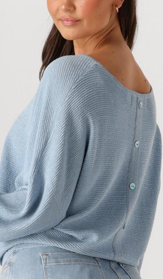 NUKUS Dames Tops & T-shirts Batwing Pullover Lurex Blauw - Foto 3