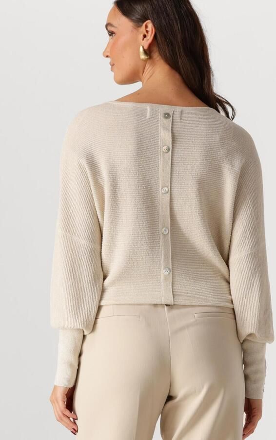 NUKUS Dames Tops & T-shirts Batwing Pullover Lurex Gebroken Wit - Foto 2