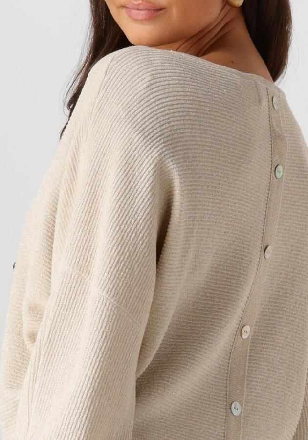 NUKUS Dames Tops & T-shirts Batwing Pullover Lurex Gebroken Wit