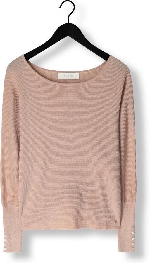 NUKUS Dames Tops & T-shirts Batwing Pullover Lurex Roze - Foto 3