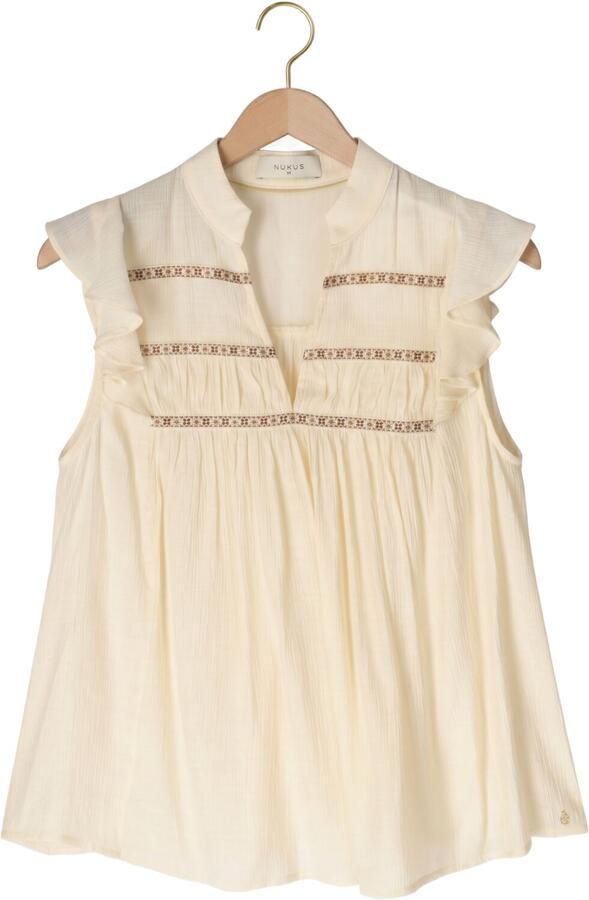 NUKUS Dames Tops & T-shirts Fiora Top Gebroken Wit - Foto 4