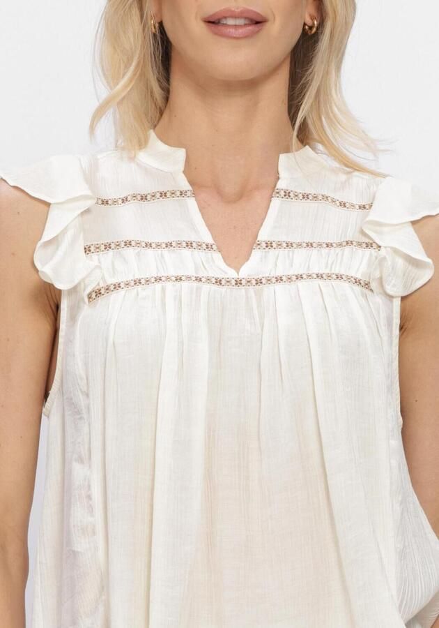 NUKUS Dames Tops & T-shirts Fiora Top Gebroken Wit - Foto 3
