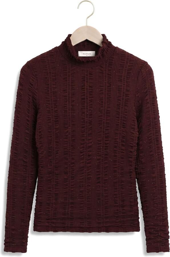 NUKUS Dames Tops & T-shirts Goldie Top Bordeaux - Foto 4
