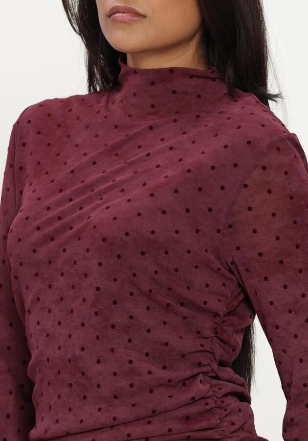 NUKUS Dames Tops & T-shirts Gracie Top Dots Bordeaux - Foto 3
