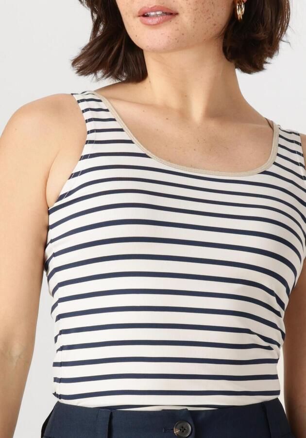 NUKUS Dames Tops & T-shirts Juba Singlet Stripe Blauw - Foto 2