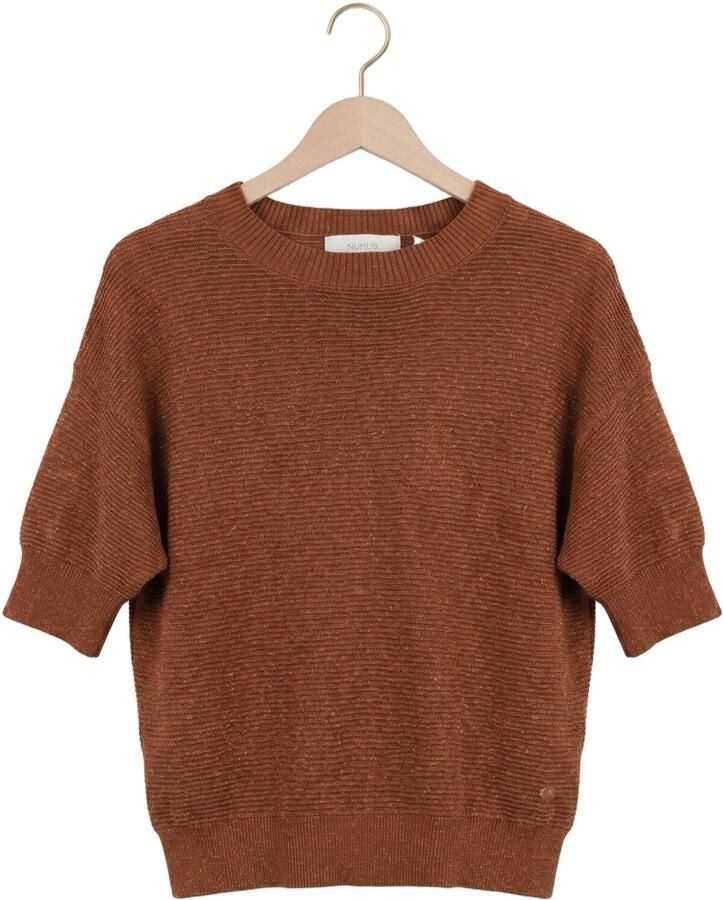 NUKUS Dames Tops & T-shirts Kinty Top Lurex Bruin - Foto 2