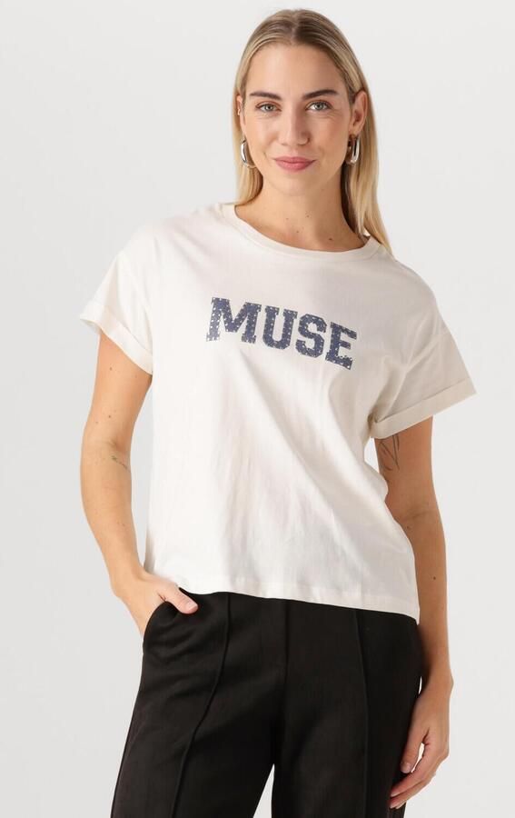 NUKUS Dames Tops & T-shirts Lou Shirt Gebroken Wit - Foto 4