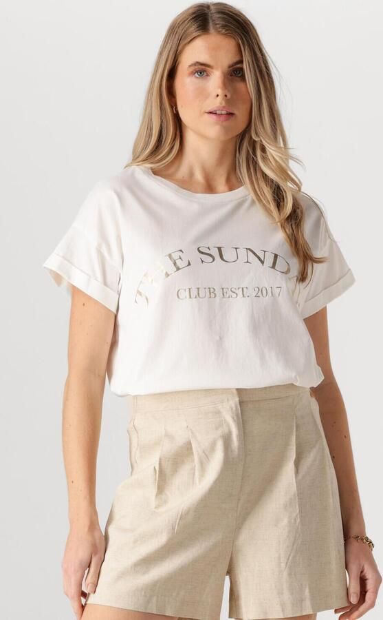 NUKUS Dames Tops & T-shirts Meike Shirt The Sunday Wit - Foto 4