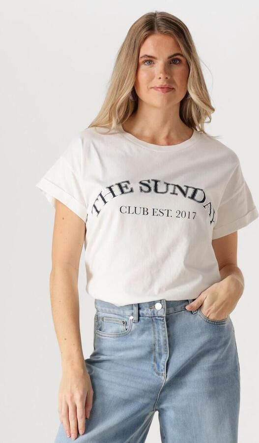 NUKUS Dames Tops & T-shirts Meike Shirt The Sunday Wit - Foto 4