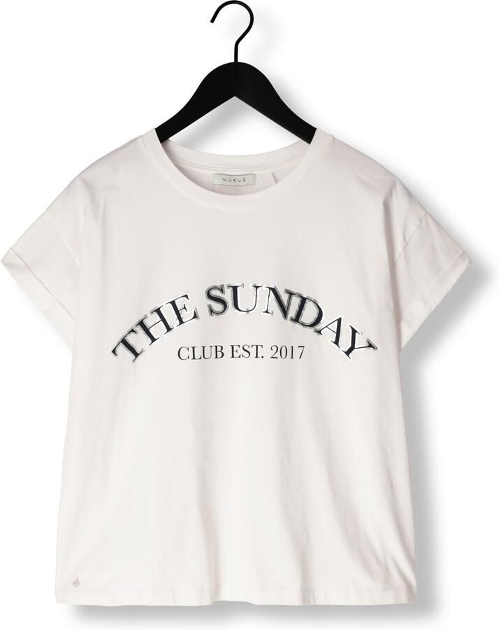 NUKUS Dames Tops & T-shirts Meike Shirt The Sunday Wit