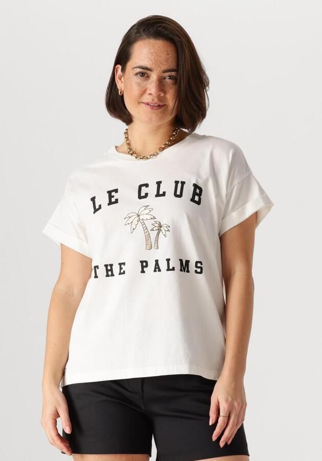 NUKUS Dames Tops & T-shirts Molly Shirt Palm Tree Wit - Foto 4
