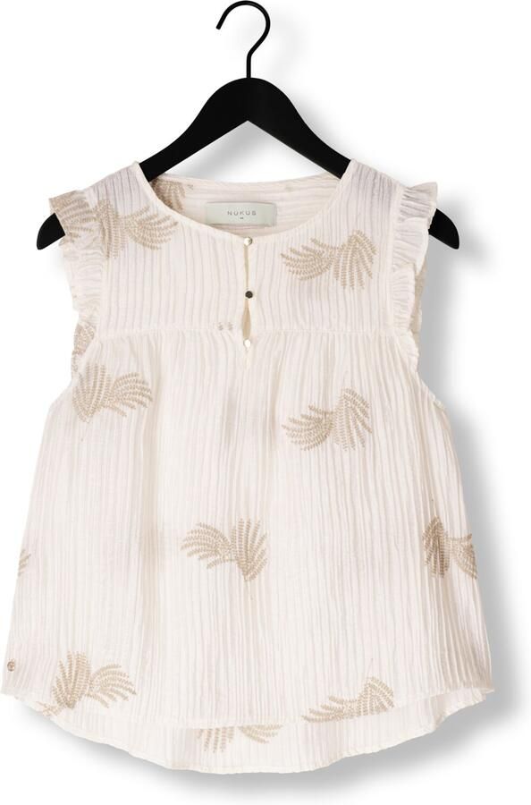 NUKUS Dames Tops & T-shirts Montel Top Gebroken Wit - Foto 2