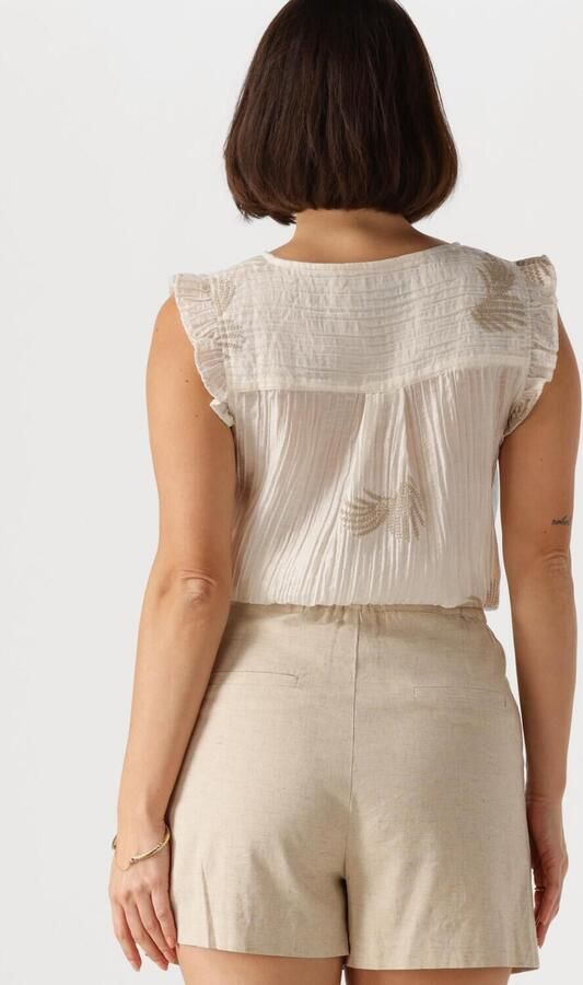 NUKUS Dames Tops & T-shirts Montel Top Gebroken Wit - Foto 3