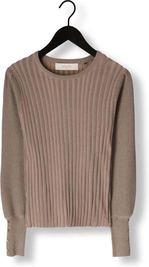 NUKUS Dames Tops & T-shirts Mulberry Pullover Lurex Taupe - Foto 3