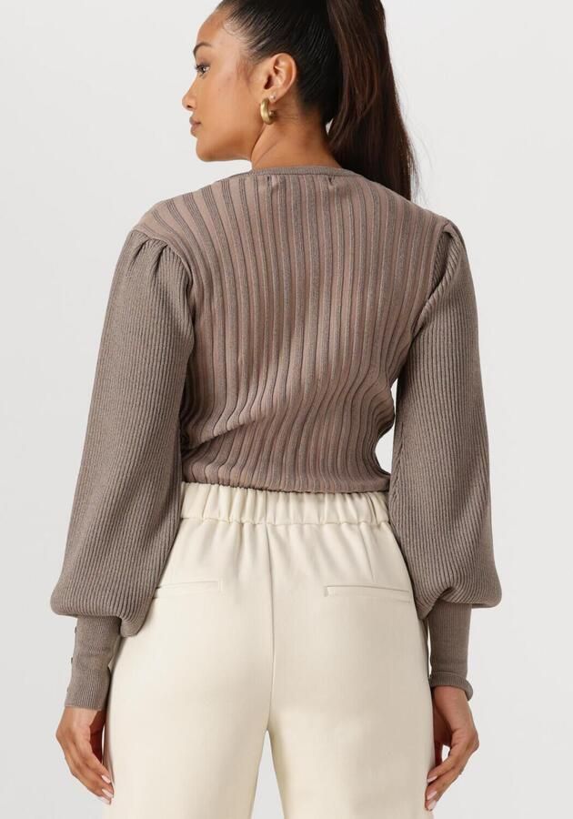 NUKUS Dames Tops & T-shirts Mulberry Pullover Lurex Taupe - Foto 2