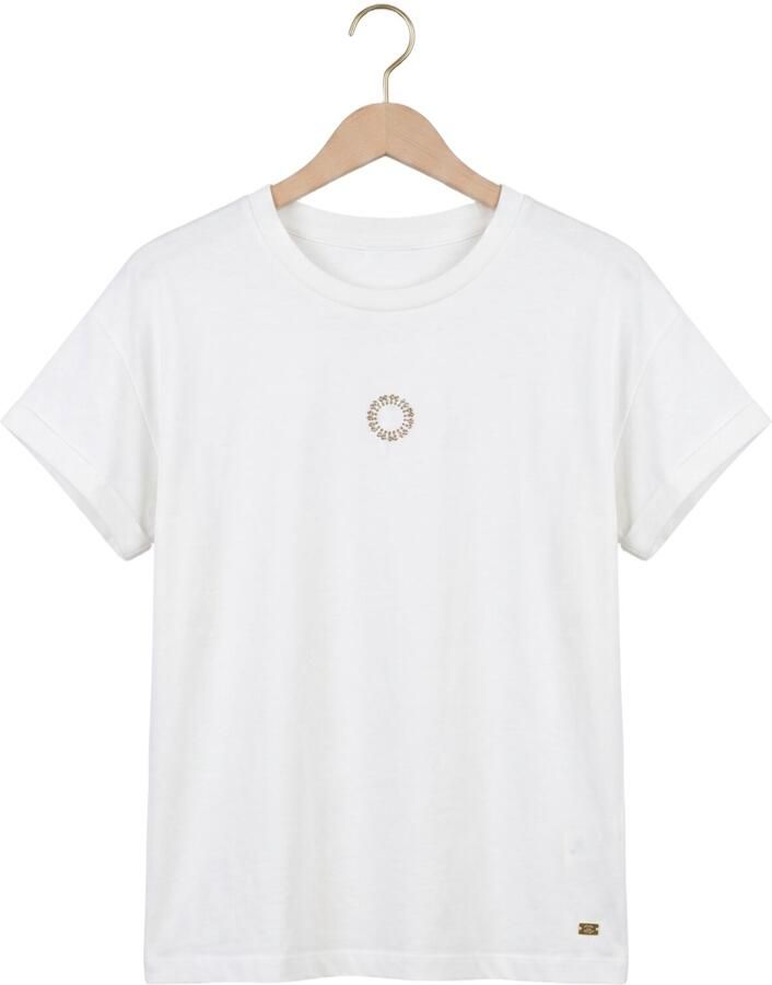NUKUS Dames Tops & T-shirts Niek T-shirt Wit - Foto 2