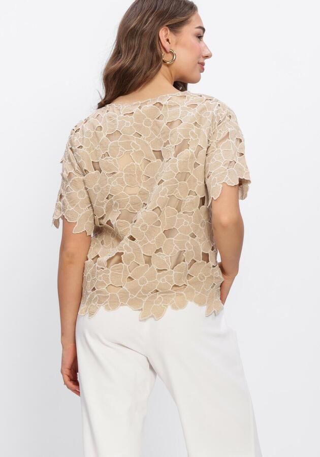 NUKUS Dames Tops & T-shirts Octavia Top Flower Beige - Foto 3