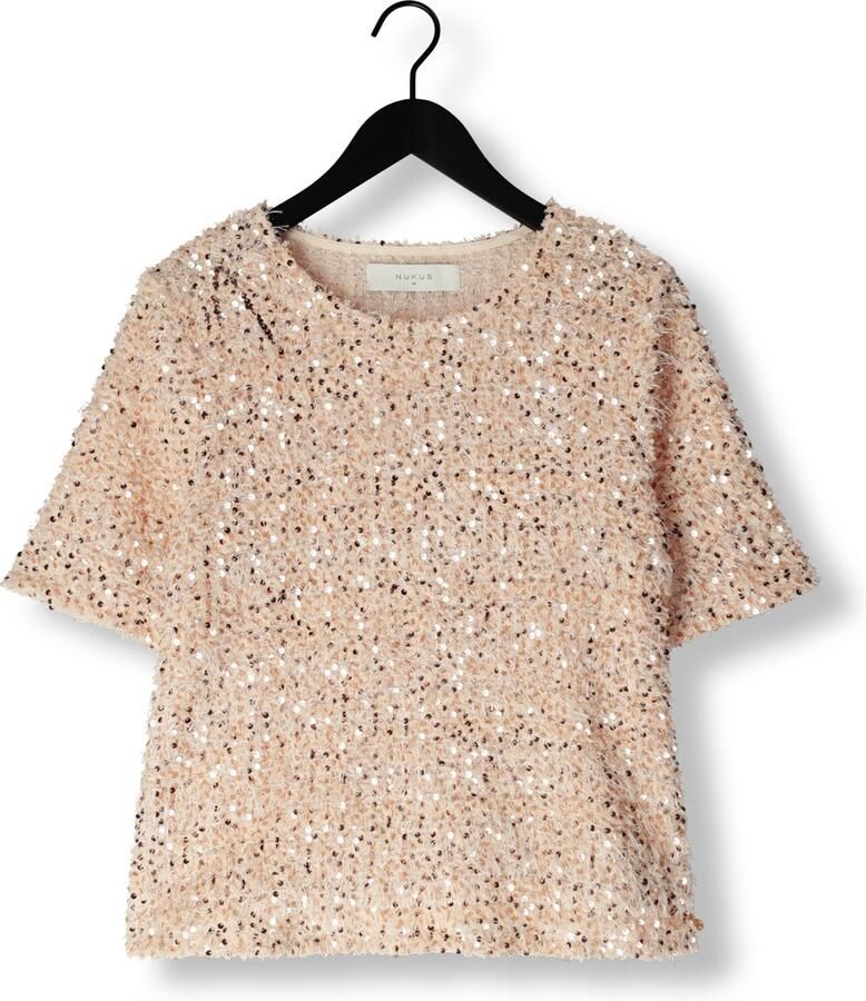 NUKUS Dames Tops & T-shirts Octavia Top Paillet Roze - Foto 1