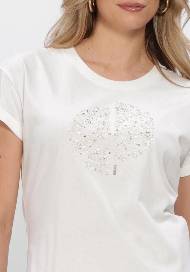 NUKUS Dames Tops & T-shirts Riuka Shirt Gebroken Wit - Foto 4