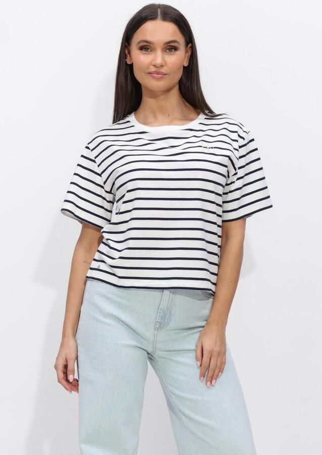 NUKUS Dames Tops & T-shirts Saartje Shirt Stripe Wit