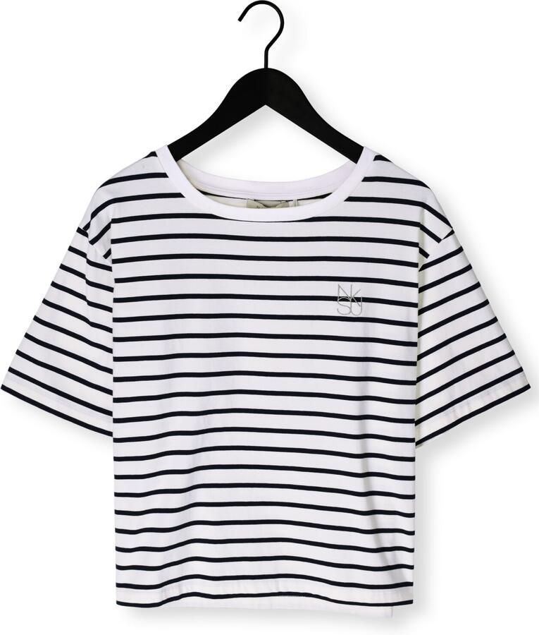 NUKUS Dames Tops & T-shirts Saartje Shirt Stripe Wit - Foto 2