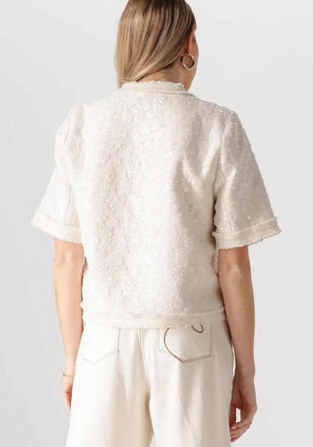 NUKUS Dames Tops & T-shirts Sara Blazer Paillet Gebroken Wit - Foto 2