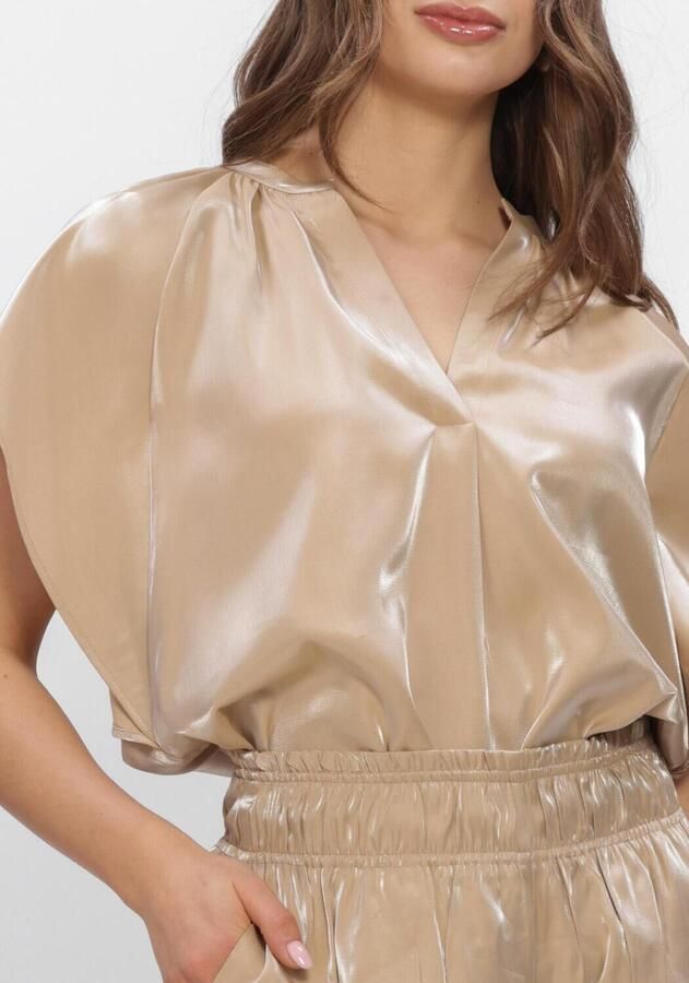 NUKUS Dames Tops & T-shirts Taylor Top Shiny Beige - Foto 3