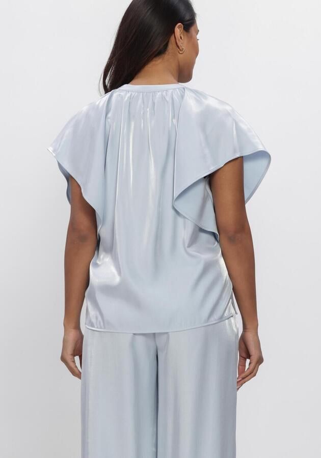 NUKUS Dames Tops & T-shirts Taylor Top Shiny Lichtblauw - Foto 3