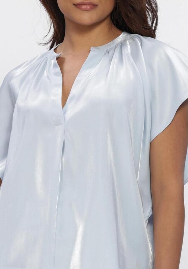 NUKUS Dames Tops & T-shirts Taylor Top Shiny Lichtblauw - Foto 4