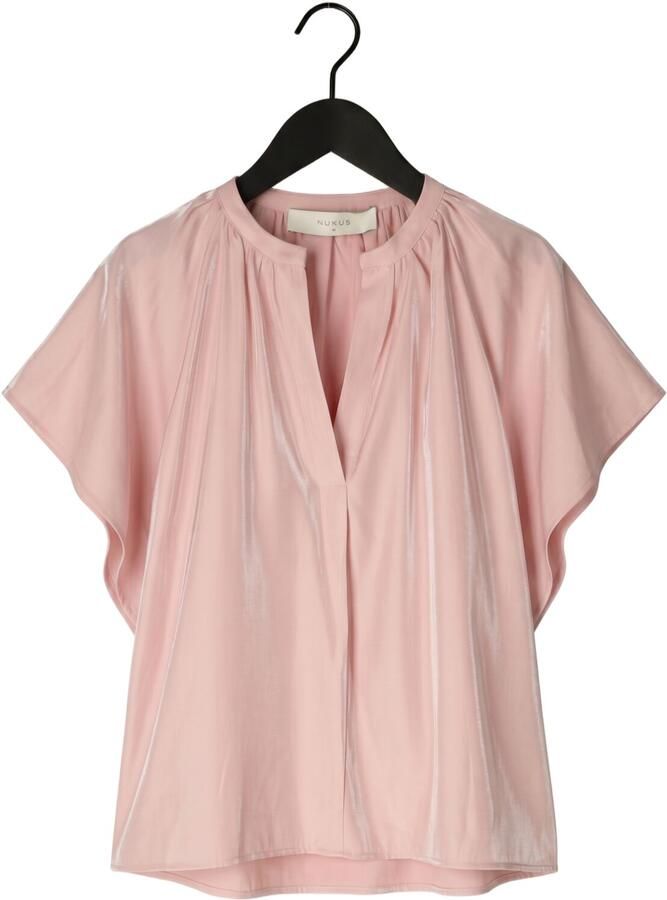 NUKUS Dames Tops & T-shirts Taylor Top Shiny Lichtroze - Foto 2