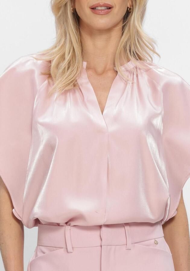 NUKUS Dames Tops & T-shirts Taylor Top Shiny Lichtroze - Foto 4